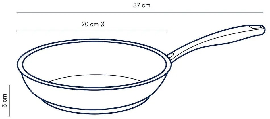 Antikoro panvica na vyprážanie Kela Flavoria, ø 20 cm