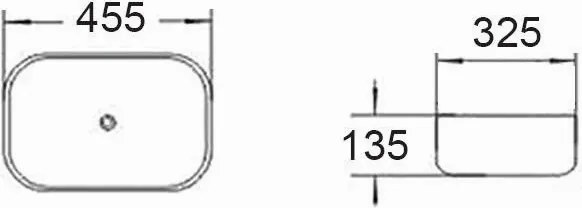 Mexen Rita, umývadlo na dosku 45 x 32 cm, sivá matná, 21084567