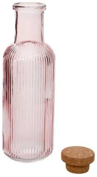 Karafa NATIA ružová s korkom 890982 1L