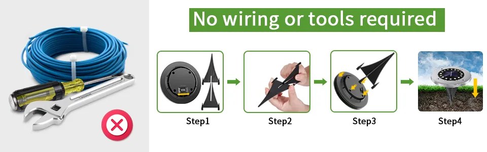 Bezdoteku LEDsolar 16Z vonkajšie svetlo k zapichnutie do zeme 8 ks, 16 LED, bezdrôtové, IPRO, 1W, studená            farba