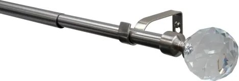 Garnýža Astra 120-210 cm, ušľachtilá oceľ/sklo%
