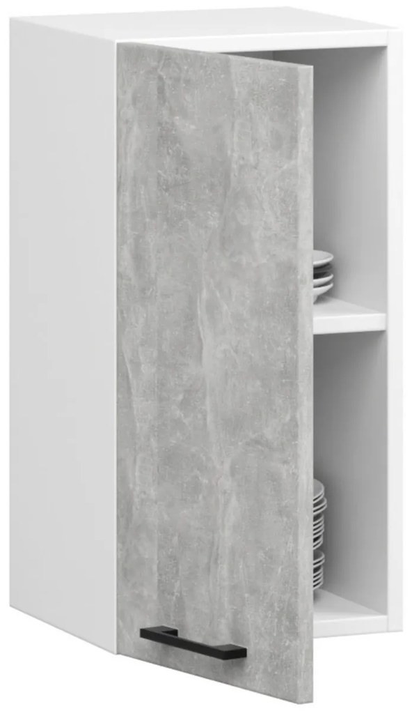 Kuchyňská závěsná skříňka Olivie W 40 cm bílá/beton