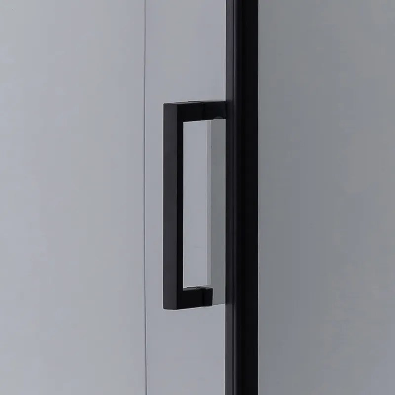 BPS-koupelny Štvorcový sprchový kút HYD-SK44 80x80 čierna/transparent - bez vaničky