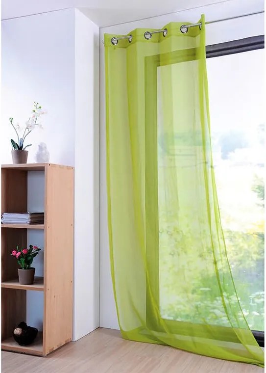 Farebná záclona MONNA hrášková 135 x 260 cm sada 2 ks