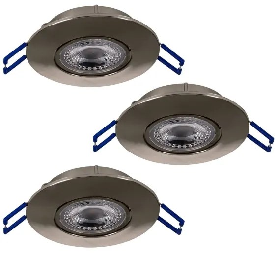 Eglo 75765 - SADA 3x LED Podhľadové svietidlo ZUJAR LED/3,4W/230V chróm