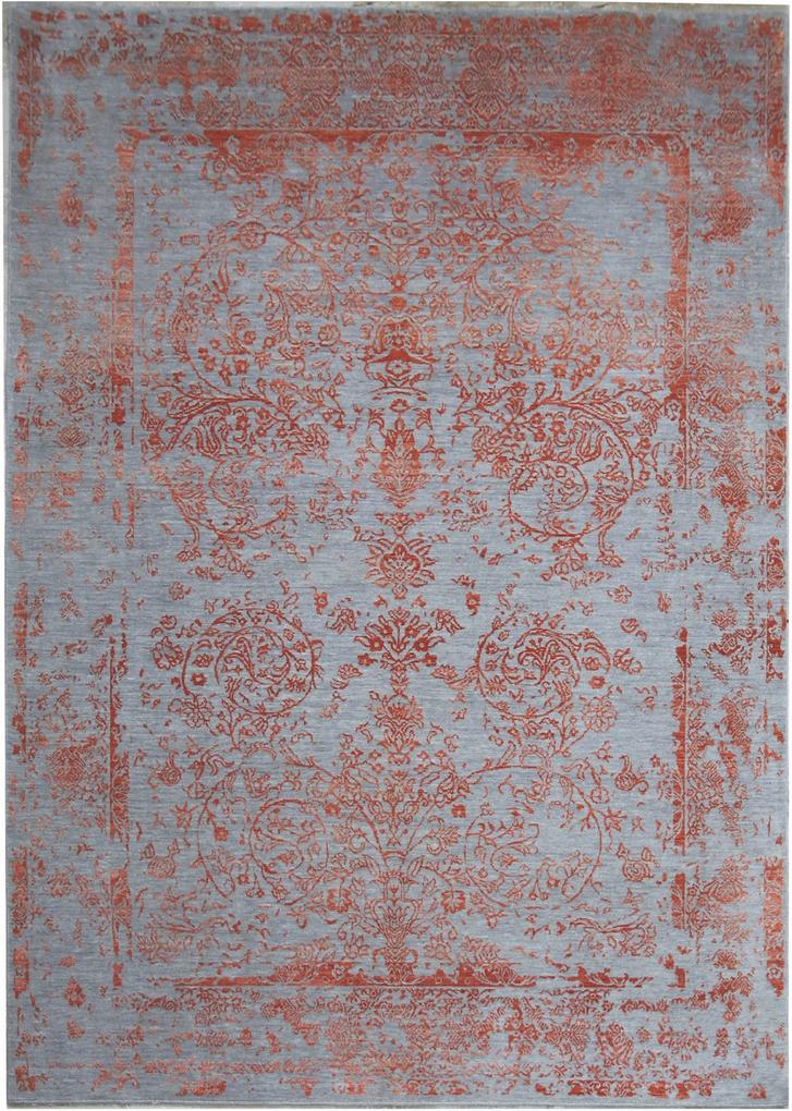 Diamond Carpets koberce Ručně vázaný kusový koberec Diamond DC-JK ROUND Silver/orange - 365x550 cm