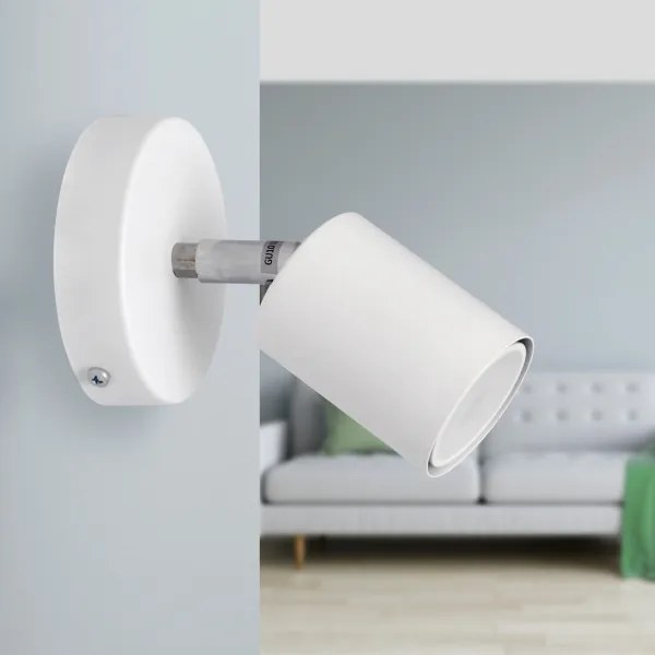 LED Nástenné bodové svietidlo TUNE 1xGU10/4,8W/230V biela