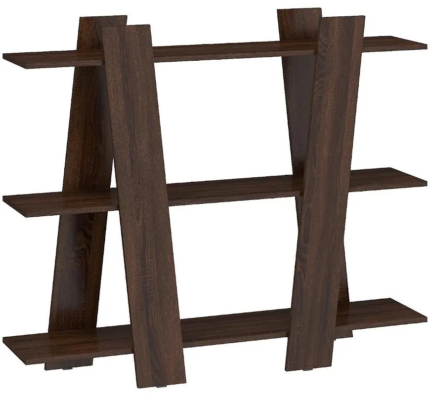 Regál Via 130 sonoma tmavý