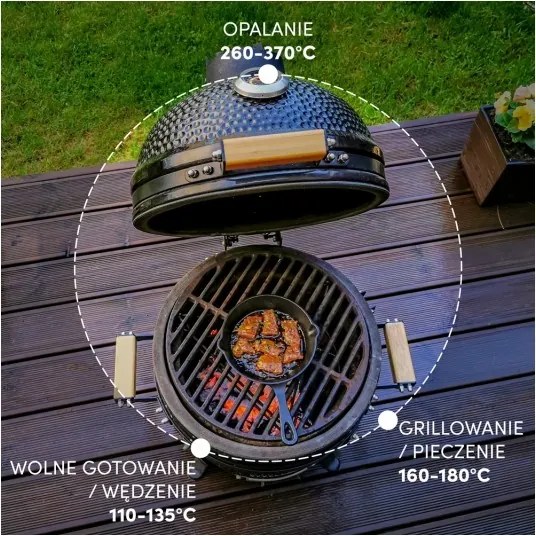 MI Keramický drevený gril 13''