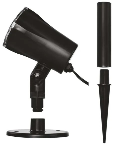 LED Vianočný vonkajší projektor LED/3,6W/230V IP44 studená biela