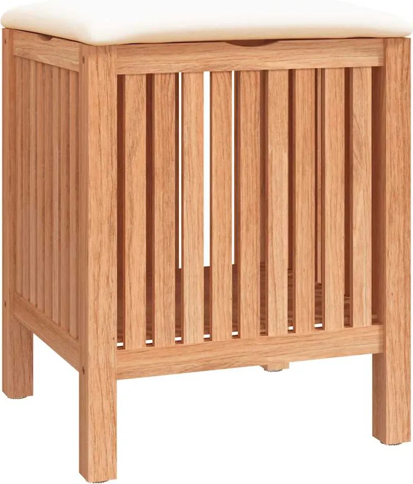 vidaXL Kúpeľňová stolička 40,5x40x52 cm masívne orechové drevo