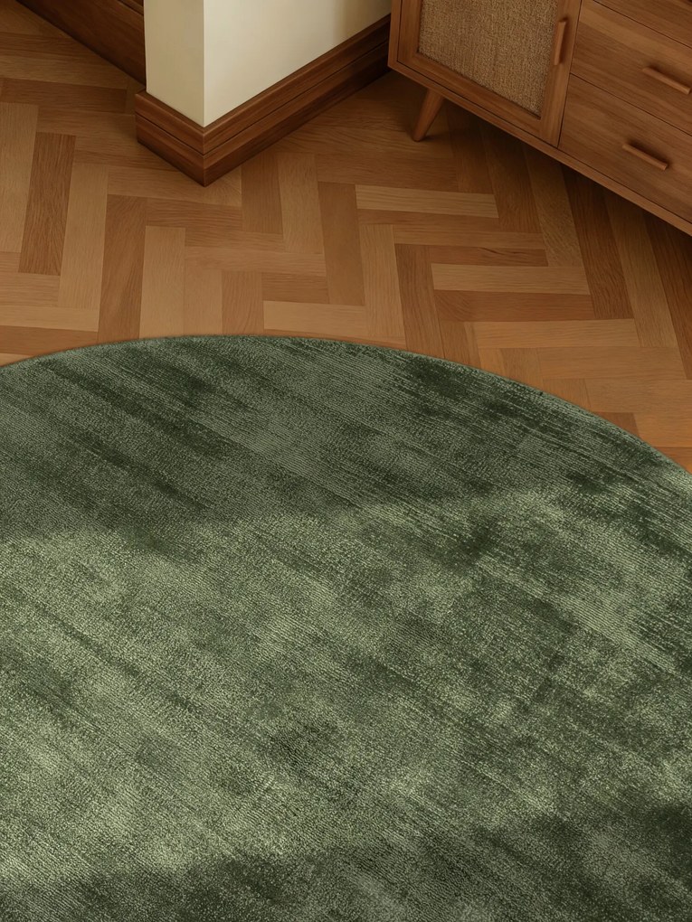 Vikosa, Kusový koberec Vikosa Jane 106296 Green kruh, 200x200 (priemer) kruh, zelená, detská izba
