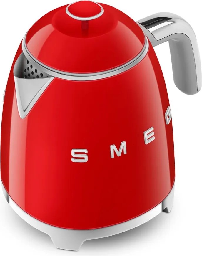 Červená rýchlovarná kanvica z nehrdzavejúcej ocele 800 ml Retro Style – SMEG