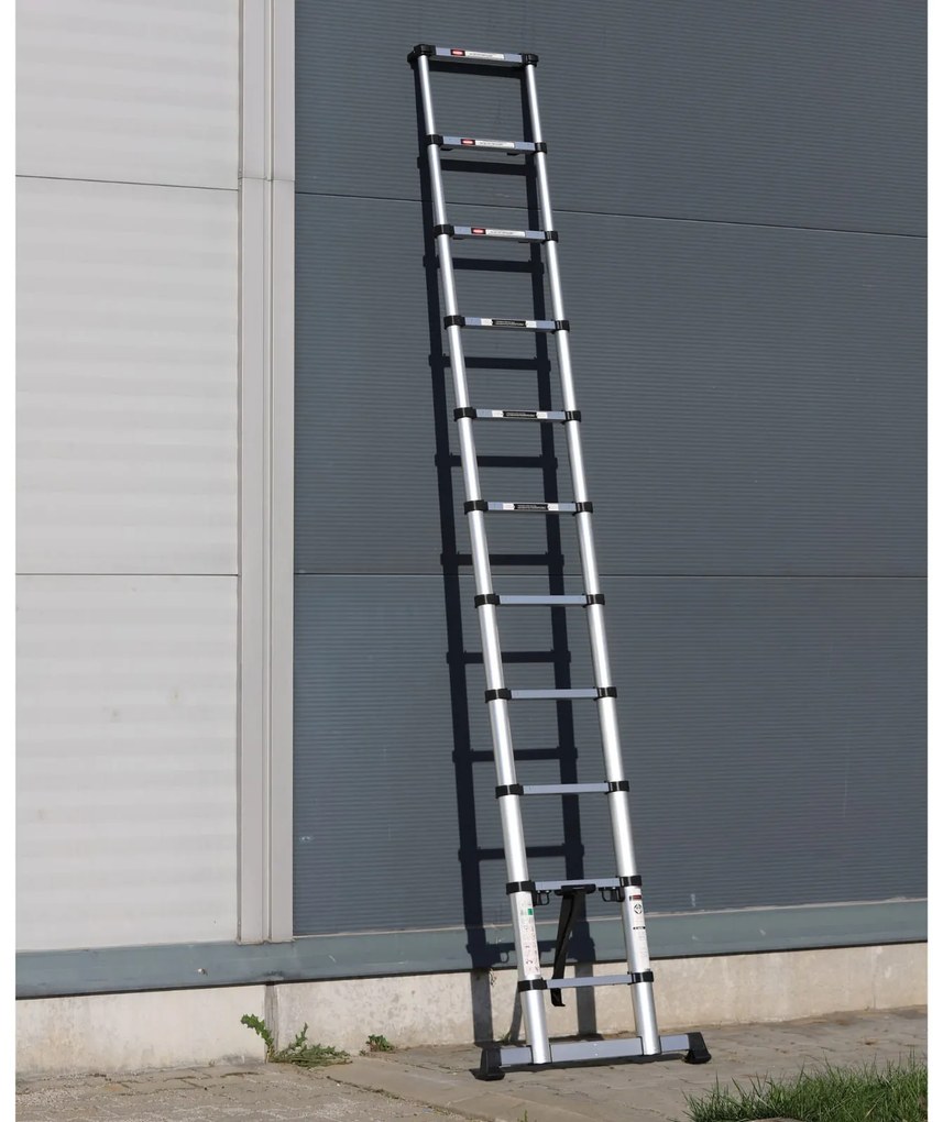 Teleskopický hliníkový rebrík PROFI, 3,29 m, 11 priečok