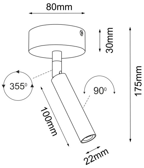 Brosline 2283 - Bodové svietidlo POINT 1xG9/2,5W/230V biela