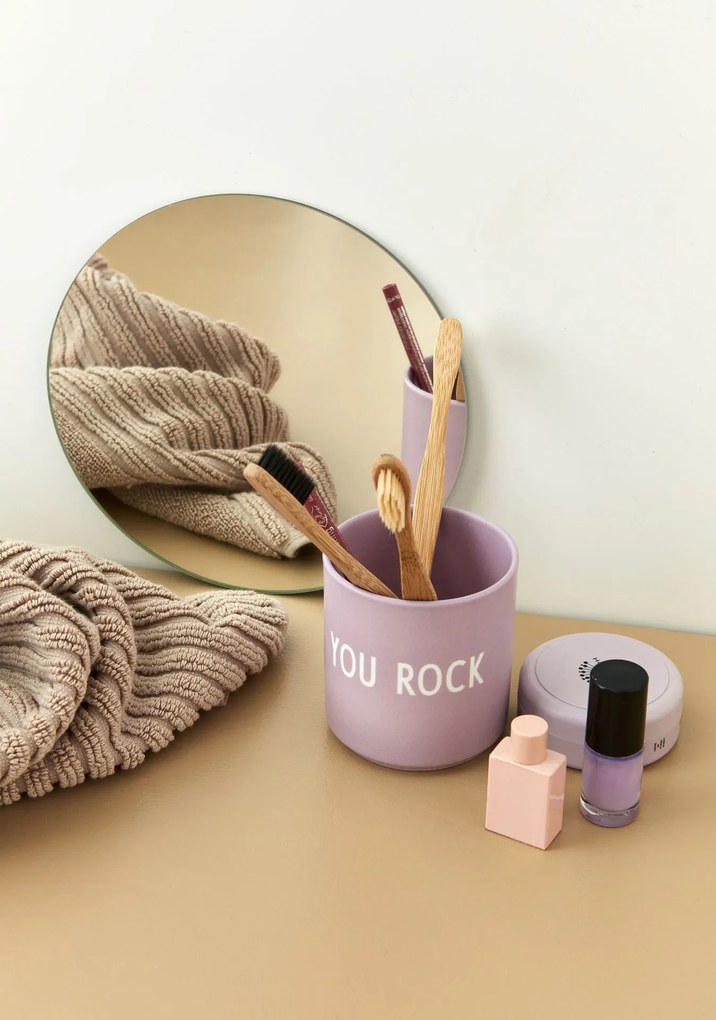 DESIGN LETTERS Porcelánový hrnček You Rock Lavender 300 ml