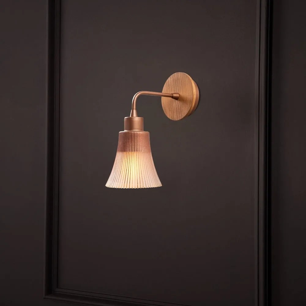 Nástenné svietidlo v medenej farbe ø 13 cm Foca – Opviq lights