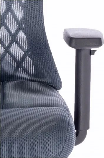 MI Ergonomické kreslo AVERY šedomodré