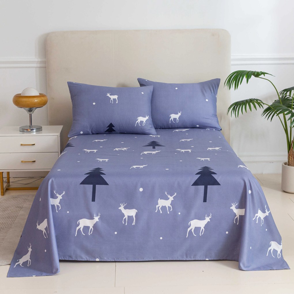 Plachta a obliečka na vankúš DEER AND TREE Rozmer: 50 x 70 cm | 140 x 240 cm