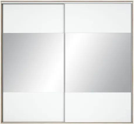 BRW Dvere skrine: NADIR - FRN/250/260/2M Farba: biela/zrkadlo
