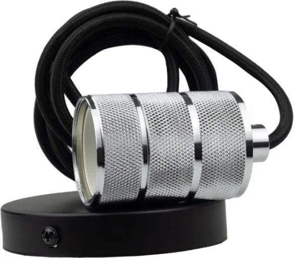 ECOLIGHT Stropné závesné svietidlo LOFT E27 - 2M - chróm strieborná