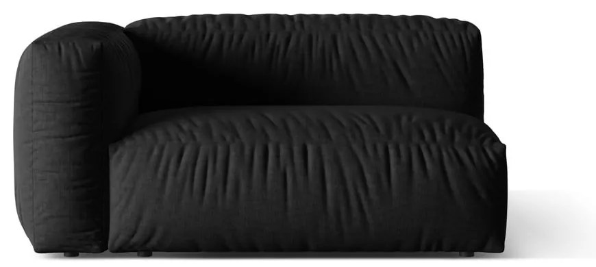 Čierny modul pohovky (ľavý roh) Martina – Micadoni Home