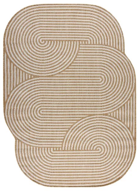 Koberec ORGANIC 1835 geometrický, krémový / naturálny