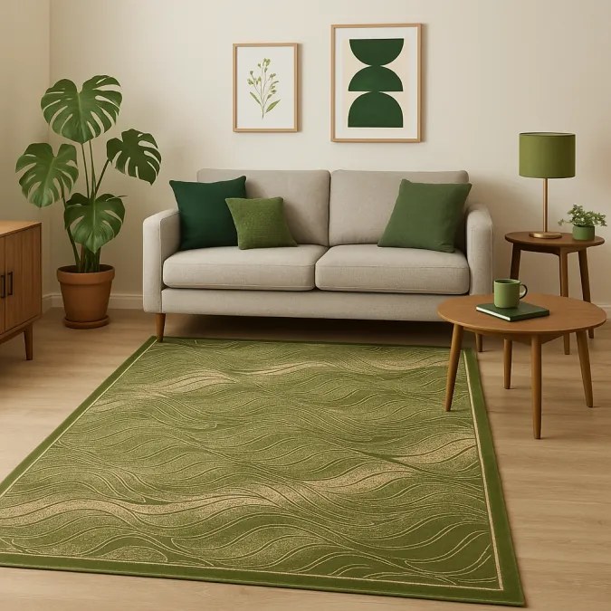 DC Koberec Lapiso SOFT 302 zelená Rozmer: 140×190 cm