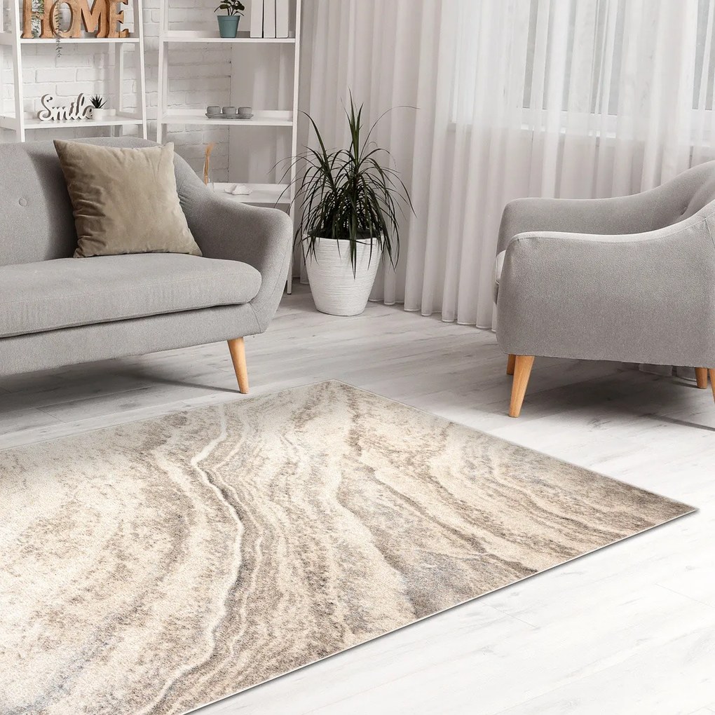 Dywany Łuszczów, Kusový koberec Fusion 9776 cream/beige, 120x170, béžová, kancelária