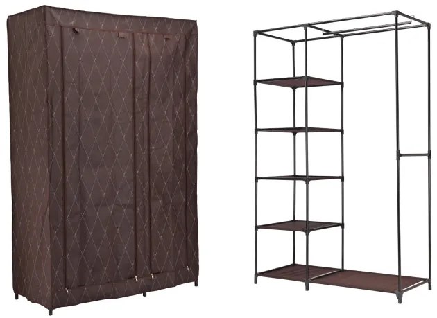 Šatníková skriňa KAJA VITTO hnedá