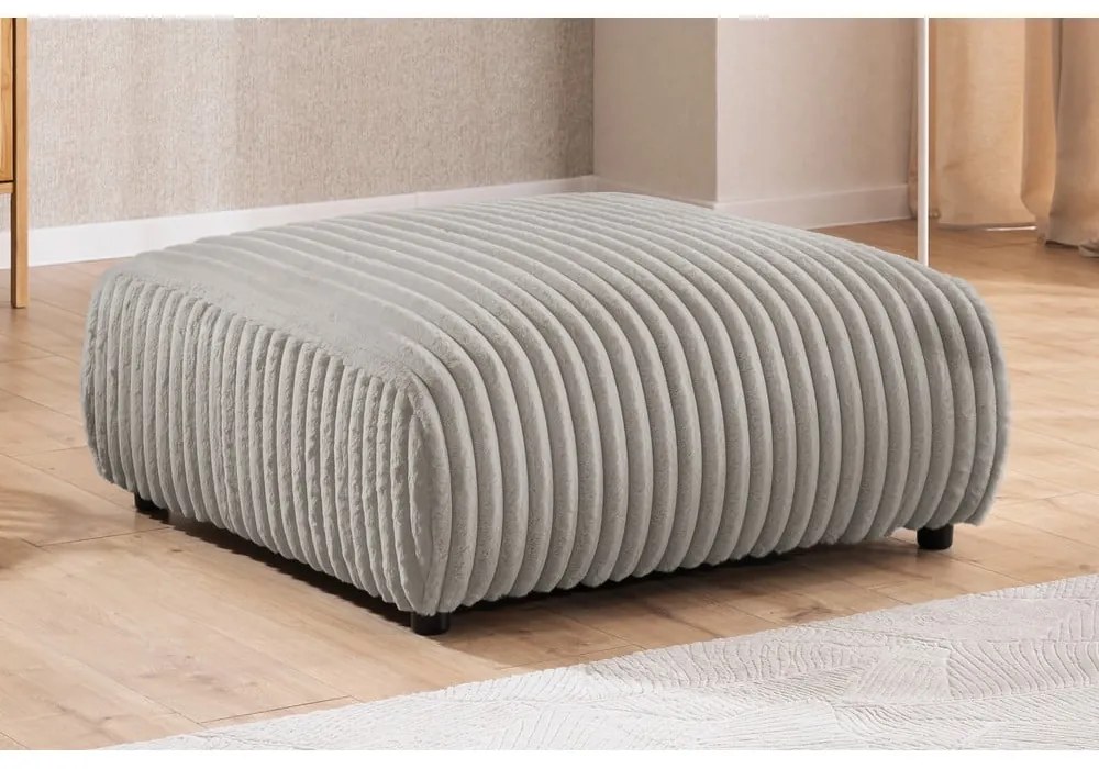 Svetlosivá menčestrová podnožka Justin – Ropez