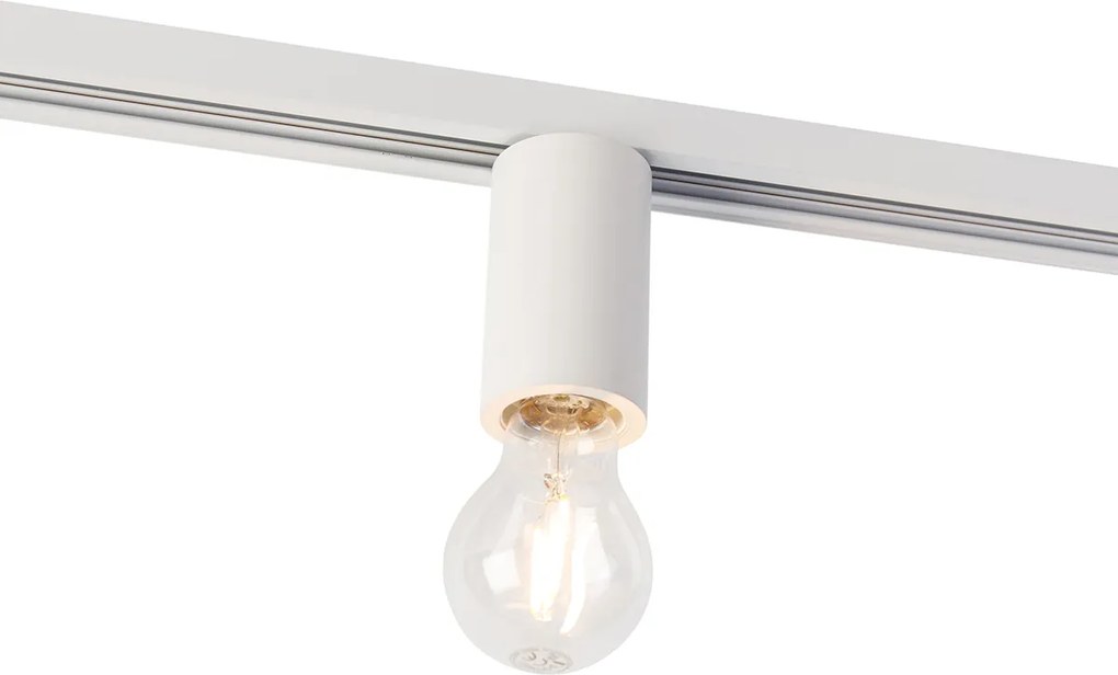 Zásuvka E27 so závesom na koľajnicu pre 1-fázovú koľajnicu biela - Jeana