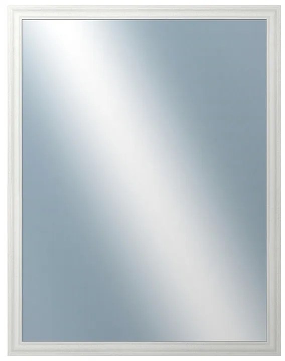 DANTIK - Zrkadlo v rámu, rozmer s rámom 70x90 cm z lišty LYON biela (2666)