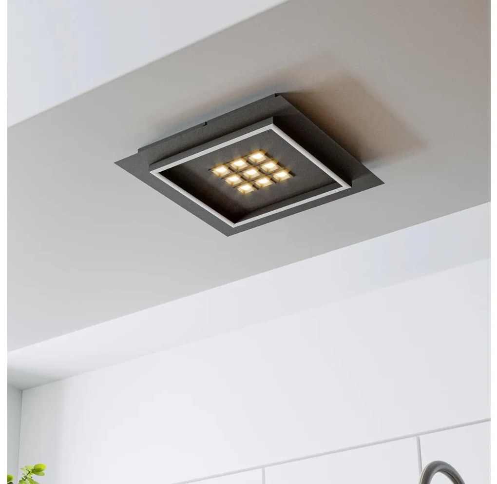 Eglo 901192 - LED Stmievateľné stropné svietidlo BALAZOTE LED/21,4W/230V čierna +DO