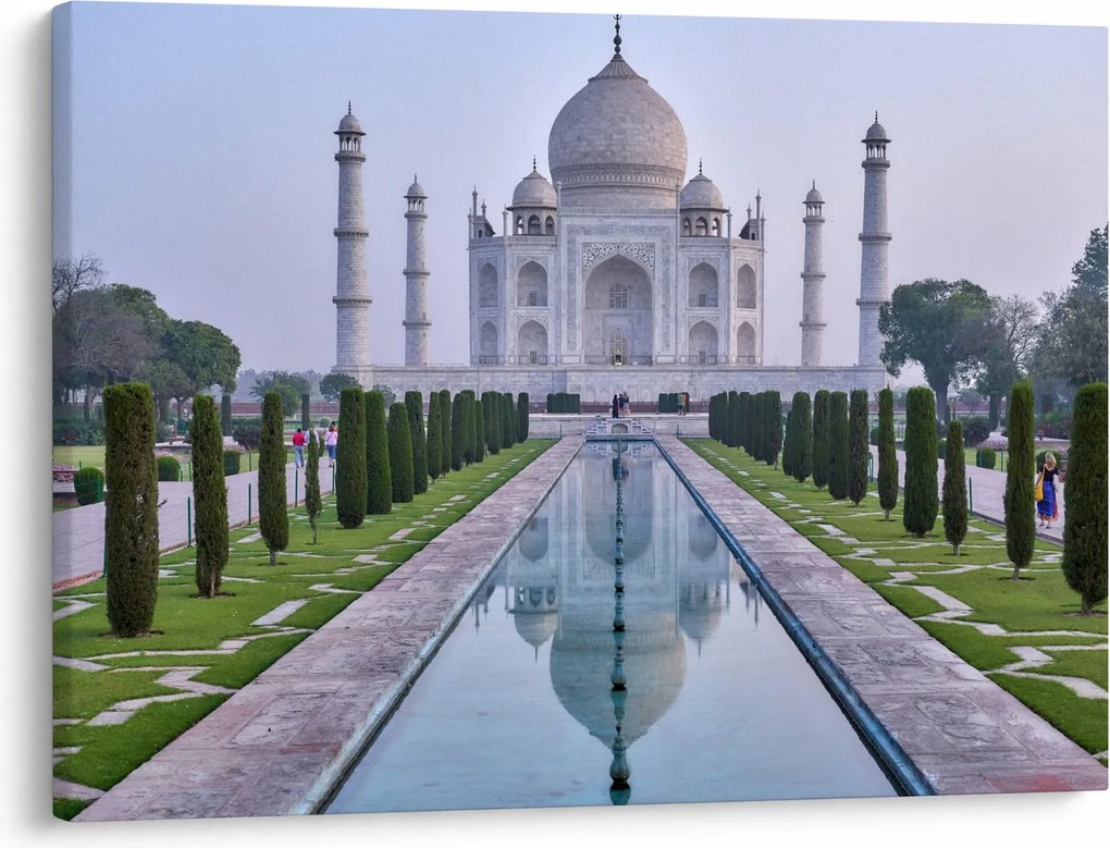 Obraz - Taj Mahal za východu slnka (70x50 cm)