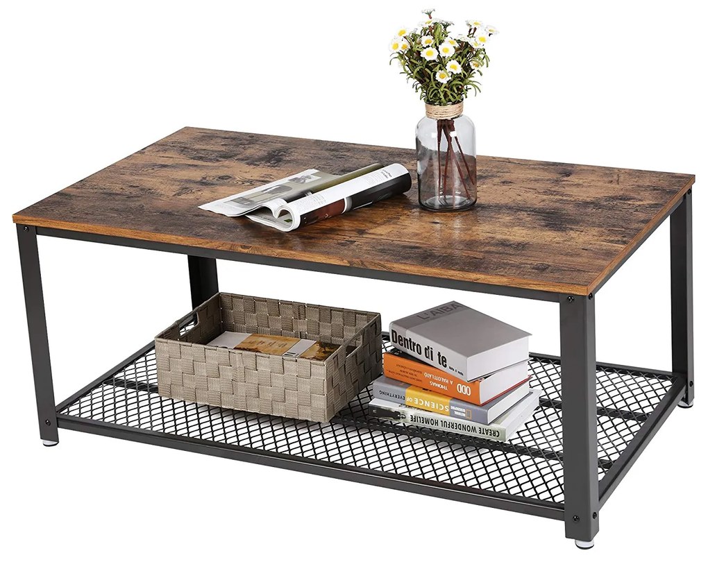 Konferenčný stôl SKU Quintin hnedý/čierny