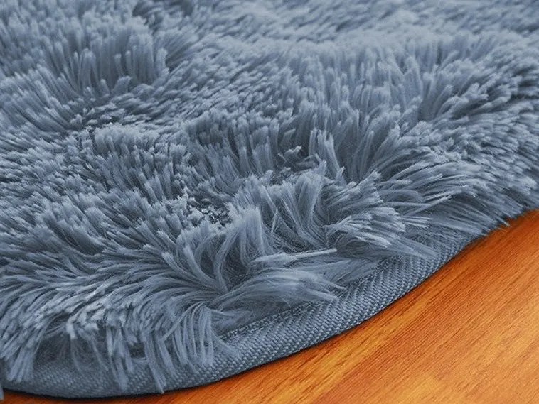 TZ Sivý obdĺžnikový shaggy koberec Lana Rozmer: 160x200 cm