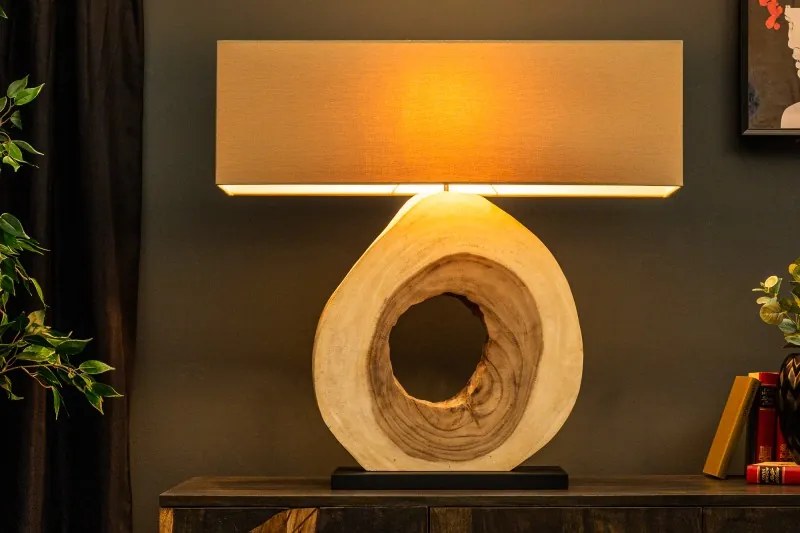 Stolná lampa OrganicArtwork 80cm orech