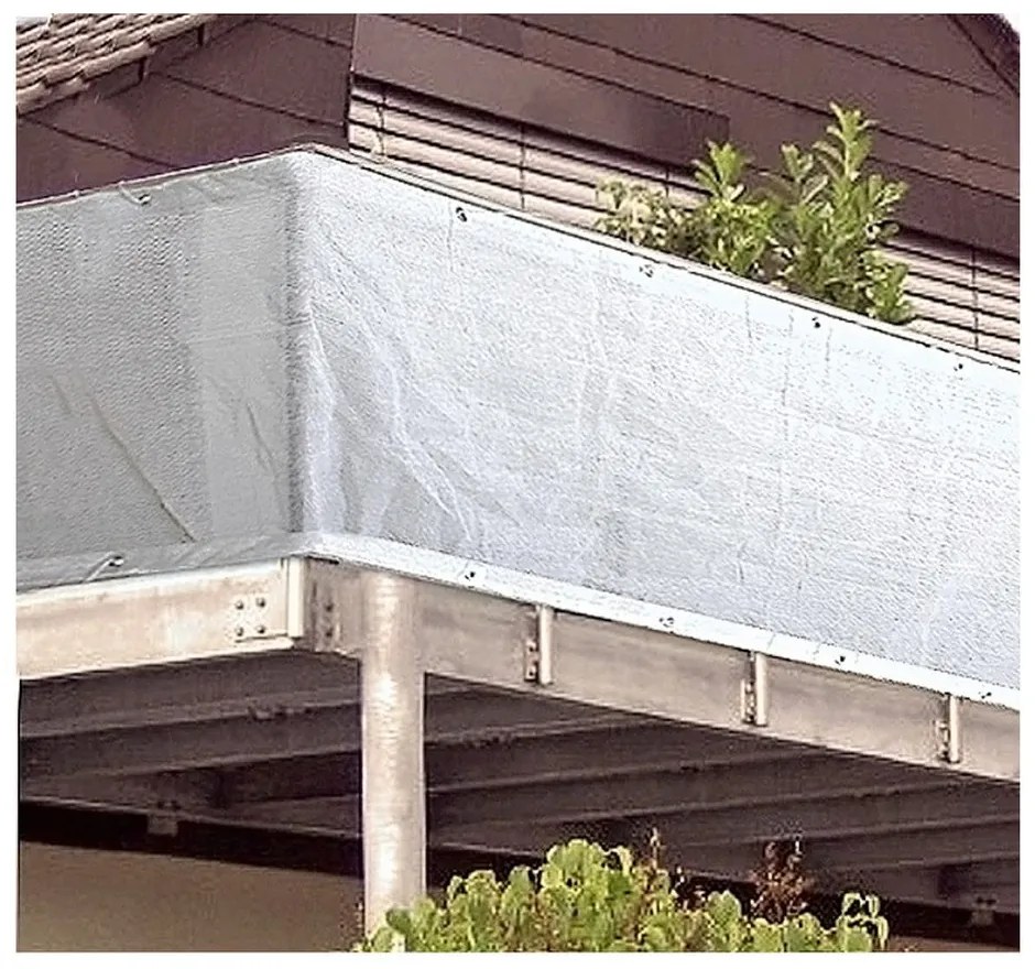 Biela plastová balkónová zástena 500x90 cm - Garden Pleasure