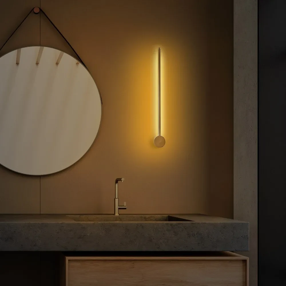 LED nástenné svietidlo v zlatej farbe ø 7 cm Sword – Opviq lights
