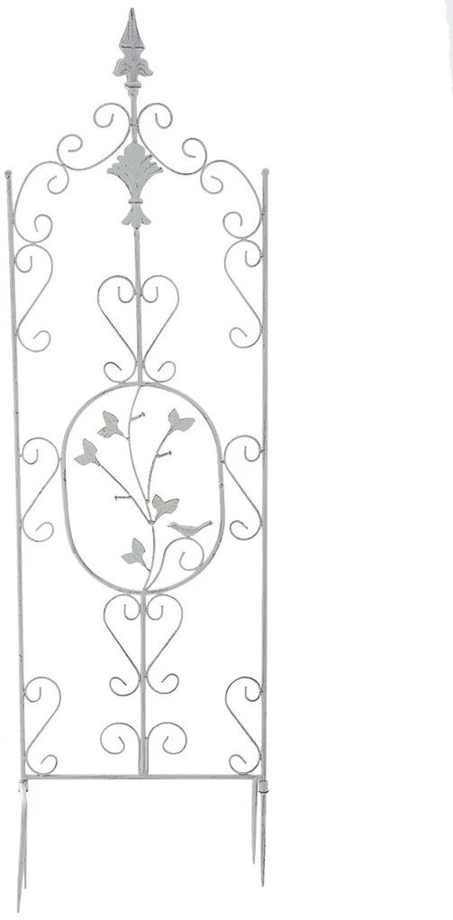 Mriežka na ruže Burg - 122 x 35 cm - Biela antik