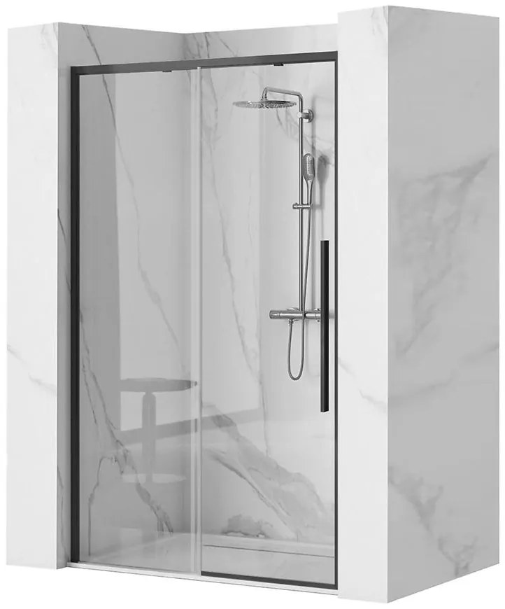 Sprchové dvere Solar 140x195 black Rea K6359
