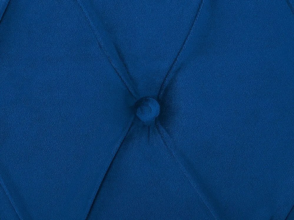 Zamatová vodná posteľ 160 x 200 cm modrá AVALLON Beliani