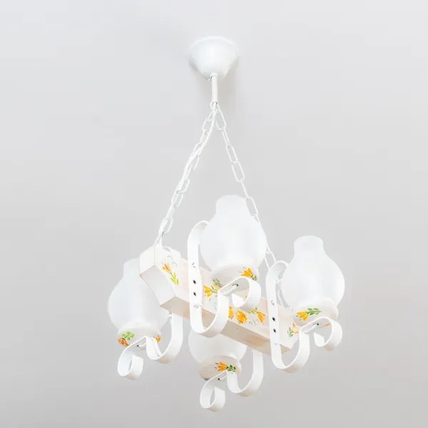 Brilagi - Luster na reťazi QUEEN 4xE14/40W/230V buk/krémová