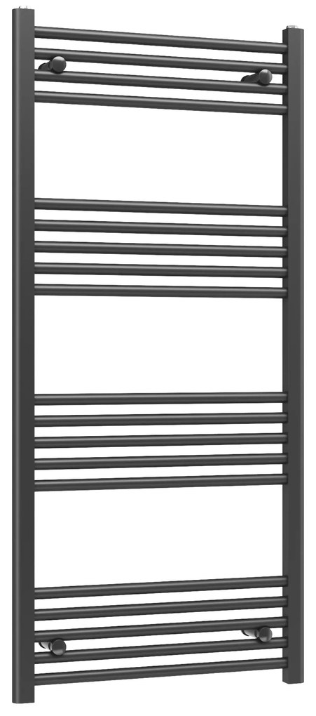 Gamma Erga Basic, vykurovacie teleso 1300x600 mm, 591 W, čierna, ERG-LAV-BASIC-13060-BK