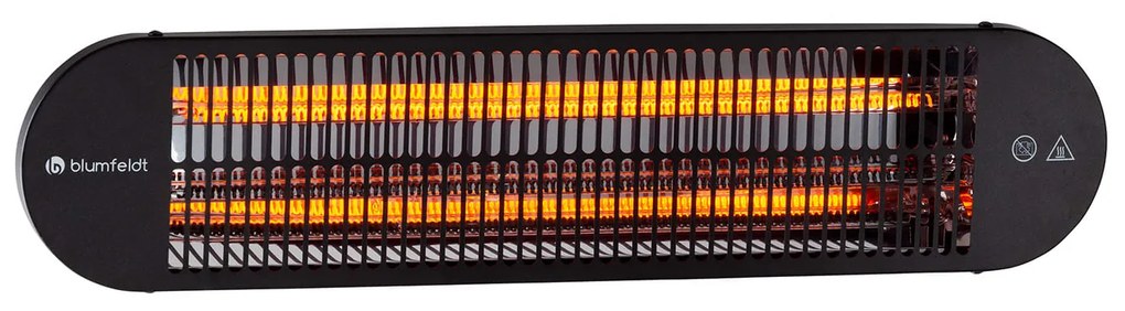 Blumfeldt Gold Bar 2000 Swing, infračervený ohrievač, 2000 W, 60° oscilácia