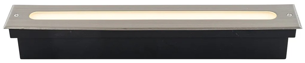 Moderné brúsené oceľové bodové svietidlo 50 cm vrátane LED IP65 - Eline