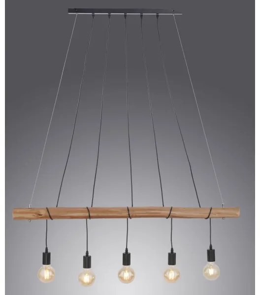 Leuchten Direkt 15515-18 - Luster na lanku DAMIAN 5xE27/60W/230V