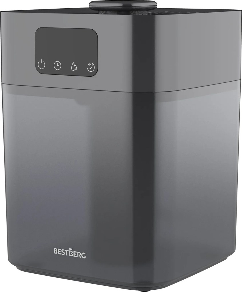 Ultrazvukový zvlhčovač vzduchu BestBerg BBAH-10G / 22 W / 5,5 l / 300 ml/h / sivá