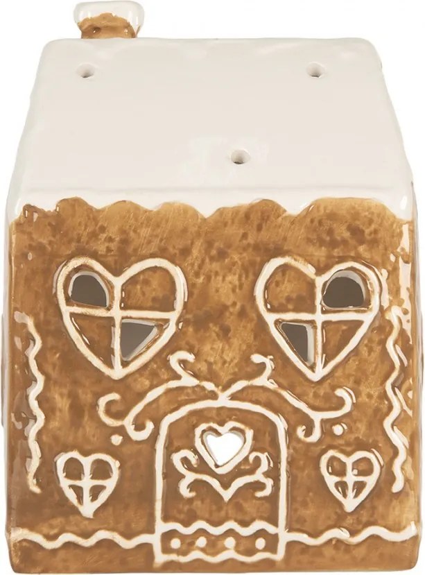Perníková chalúpka na čajovú sviečku Gingerbread Cott - 12*7*16 cm